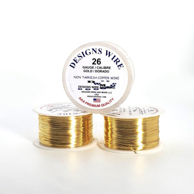 Alambre Dorado Calibre 26 Long alambre - Accesorios Rubi