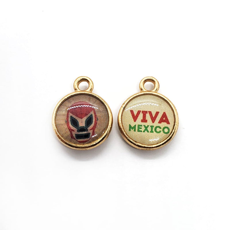 Dije Luneta Máscara Encapsulado Metal Dije - Accesorios Rubi