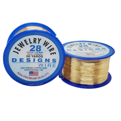 Alambre Dorado Calibre 28 Long alambre - Accesorios Rubi