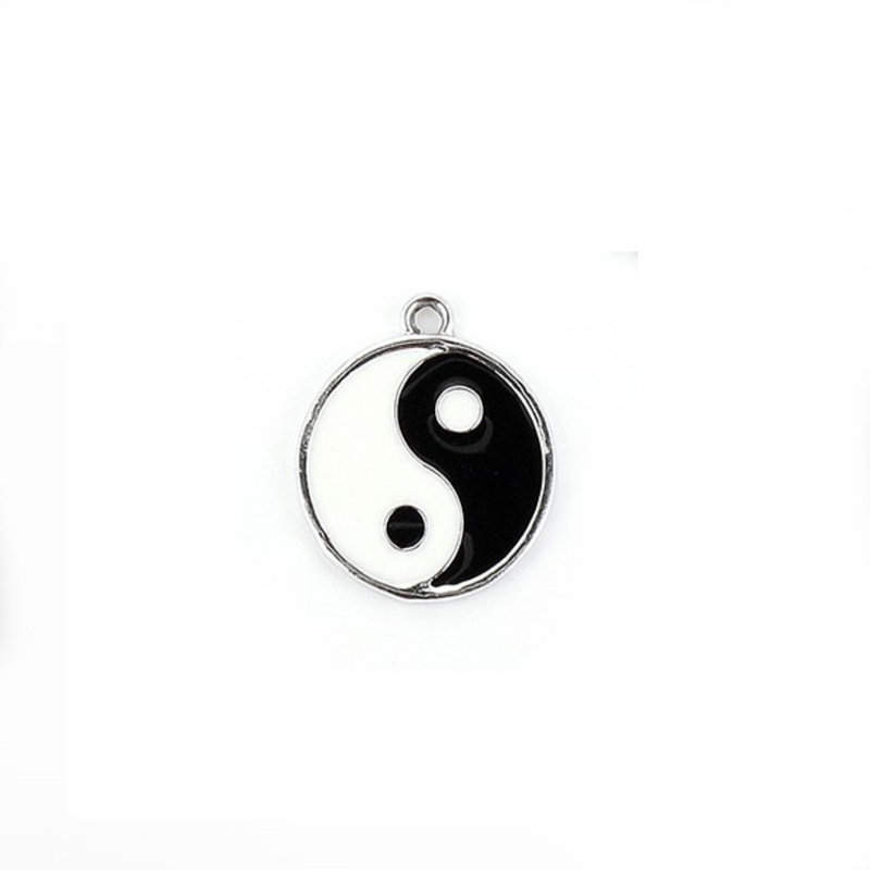 Dije Ying Yang Esmaltado Dije - Accesorios Rubi
