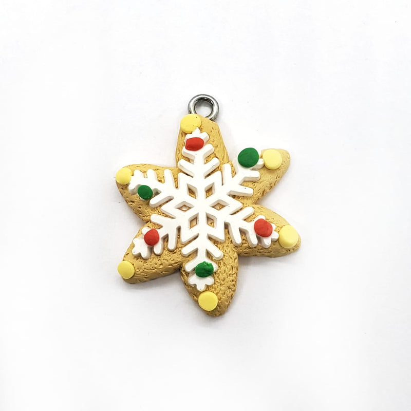 Dije Copo de Nieve de Arcilla Dije - Accesorios Rubi