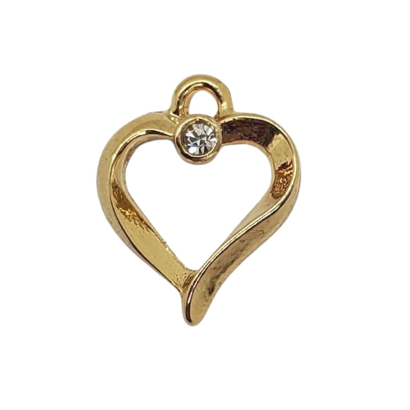 Dije Corazón hueco 2 chapa 24k Dije - Accesorios Rubi