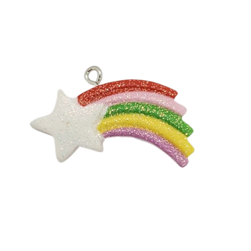 Dije Estrella Fugaz Multicolor Resina Dije - Accesorios Rubi