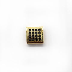 Dije Separador Plano Micropave Latón Dije - Accesorios Rubi