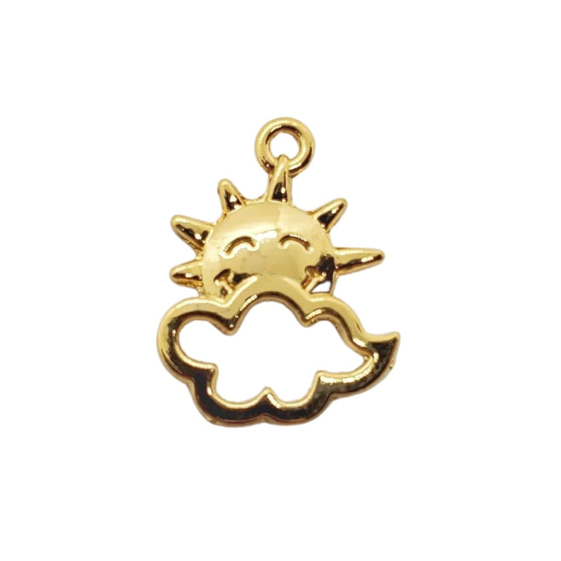 Dije Sol y Nube 24K Dije - Accesorios Rubi