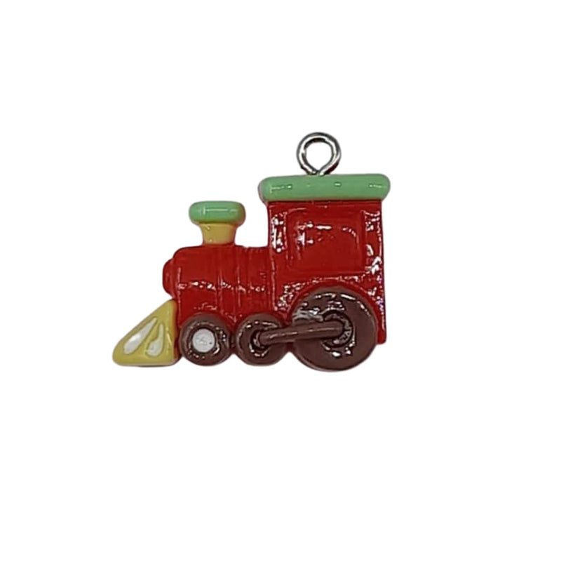 Dije Tren Rojo de Arcilla Dije - Accesorios Rubi