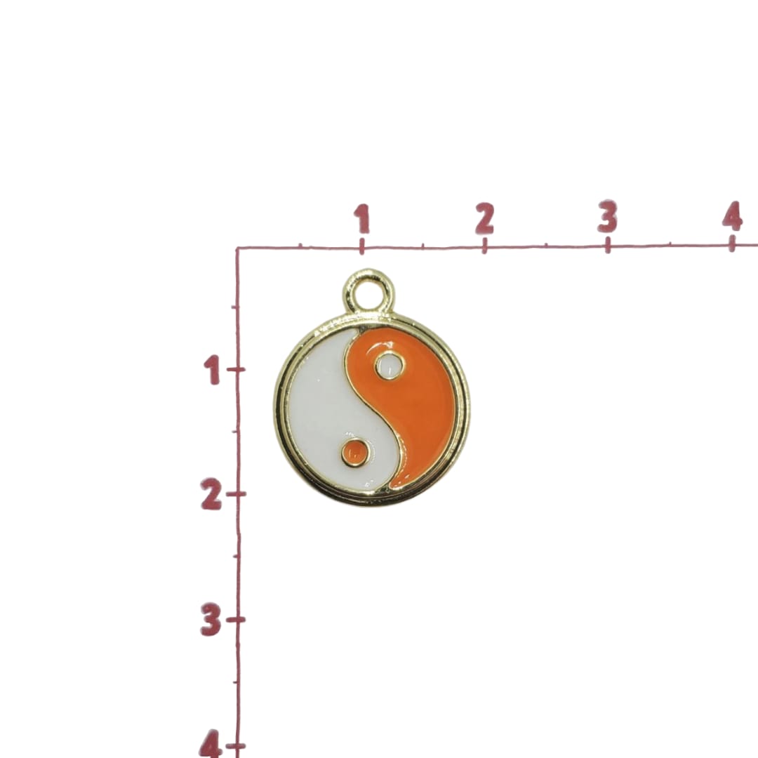 Dije Yin Yang Multicolor Esmaltado de Metal Dije - Accesorios Rubi