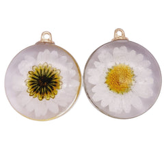 Dije Magarita Encapsulada de Cristal acrilicos - Accesorios Rubi