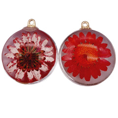 Dije Magarita Encapsulada de Cristal acrilicos - Accesorios Rubi