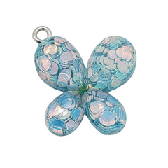 Dije Mariposa con Glitter Dije - Accesorios Rubi