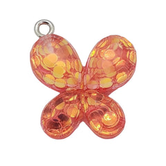 Dije Mariposa con Glitter Dije - Accesorios Rubi