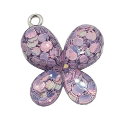 Dije Mariposa con Glitter Dije - Accesorios Rubi