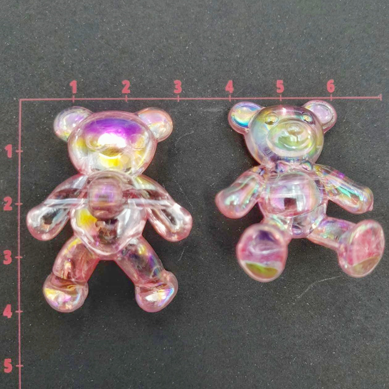 Dijes De Oso De Resina - 10 Unidades, 2.2x1.5 Cm, Para Pulseras, Aretes Y Collares DIY