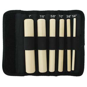 Set Mandril de Madera 6 piezas Complementos - Accesorios Rubi