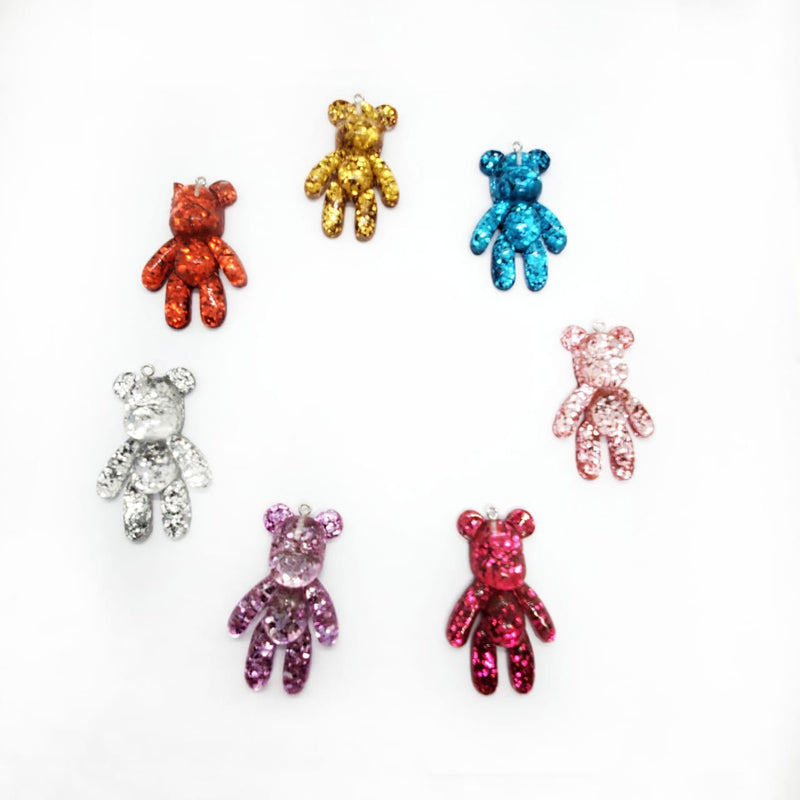 Dije Oso con Glitter Dije - Accesorios Rubi