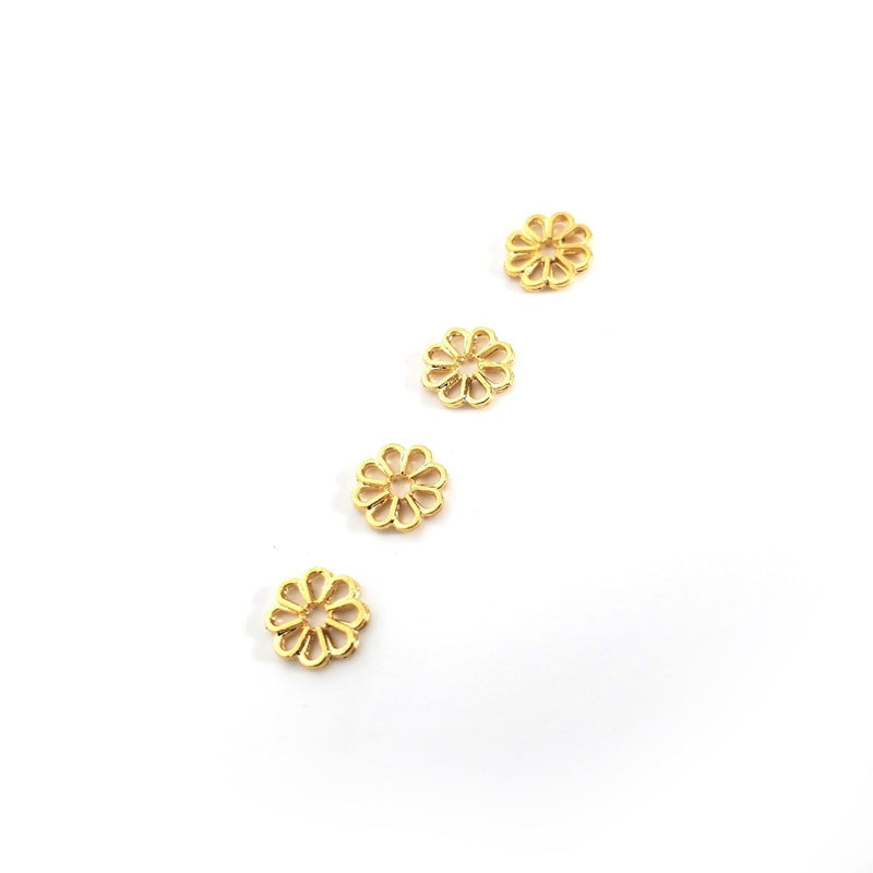 Flor mini plana 24K - Accesorios Rubi